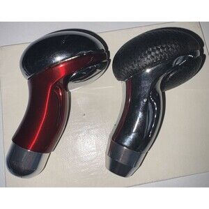 2 Pilot Motorsports Shift Knob Black & Red Chrome Plus Black Cylinder Knob